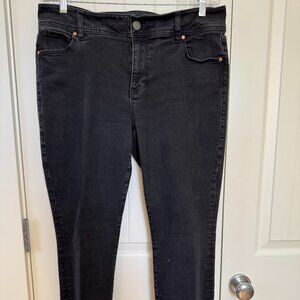 CAbi #3748 Cinch Skinny Black Jean Sz 16
